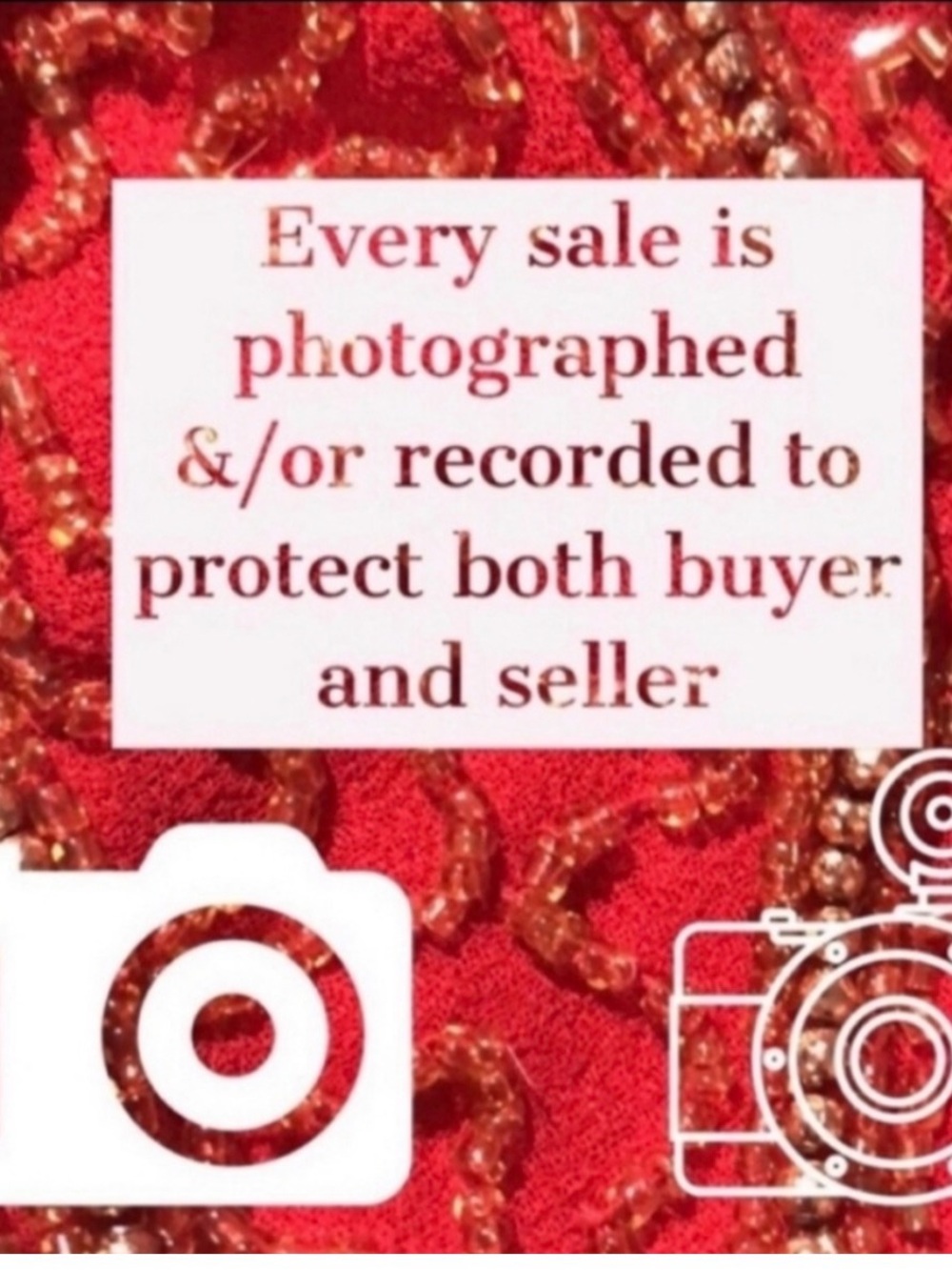 All sales video recorded & photographed for the protection of buyer and seller.